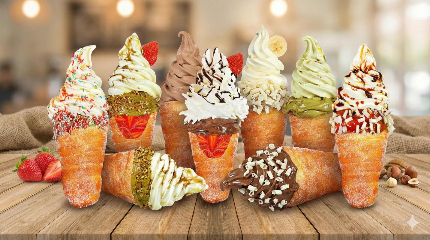 Making chimney cakes